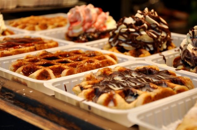 Yummy waffles from The Waffle Factory!